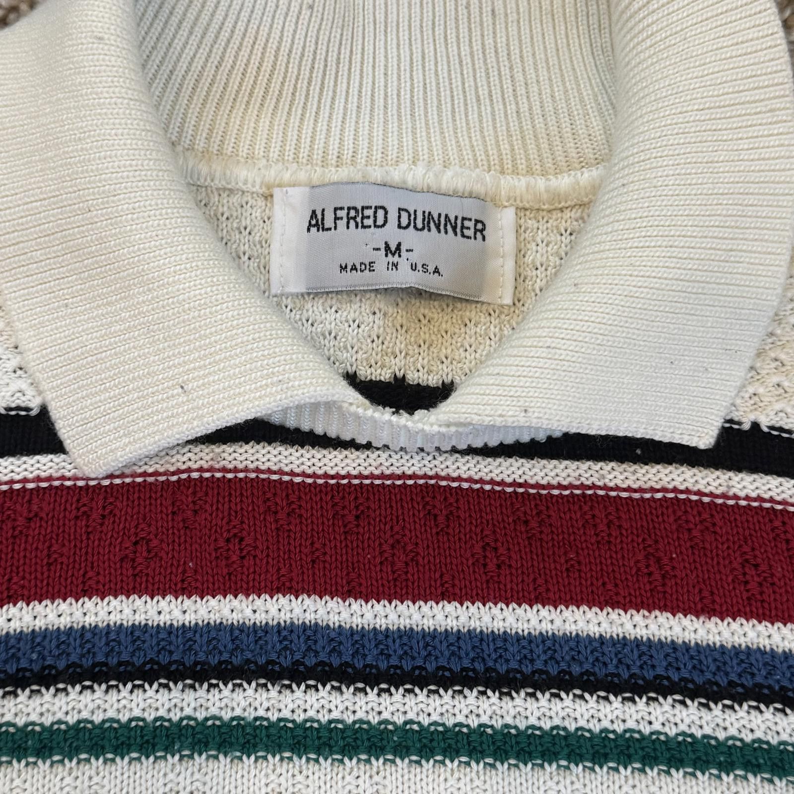 Other Alfred Dunner Medium Striped Acrylic Sweater with Collar Size M / US 6-8 / IT 42-44 - 2 Thumbnail