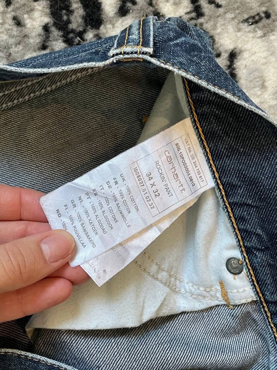 Carhartt × Vintage Carhartt Rockin Pant Jeans Distressed Vintage 34 Size Logo Size US 34 / EU 50 - 7 Thumbnail
