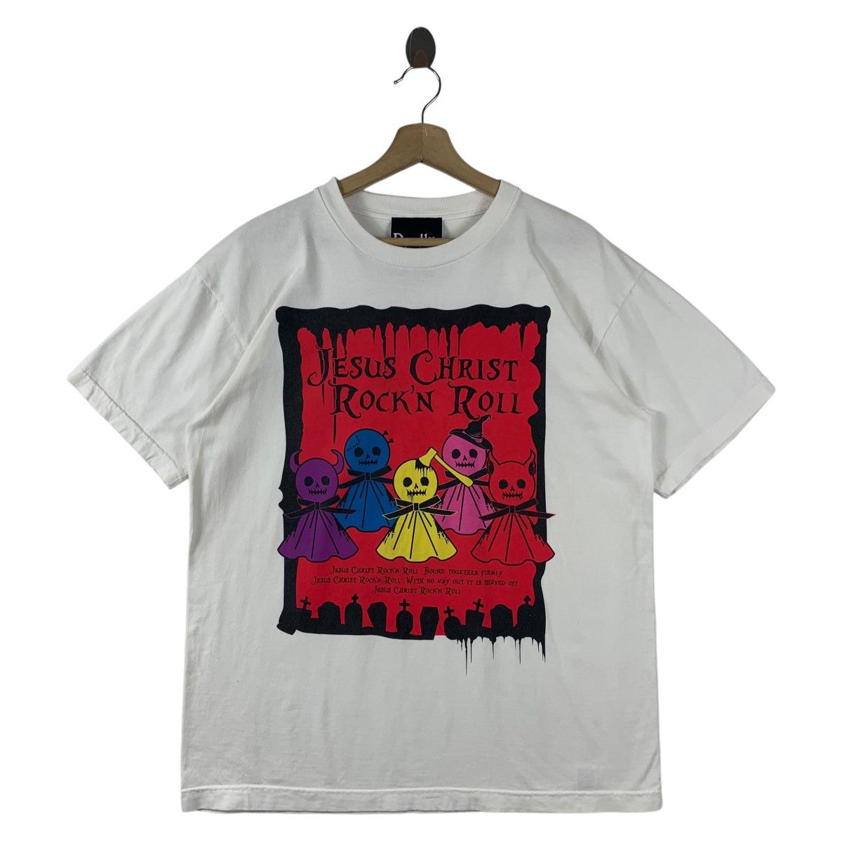 Band Tees × Japanese Brand × Vintage Vintage DEADLY CLARIS jesus christ rock and roll band tees Size US L / EU 52-54 / 3 - 1 Thumbnail