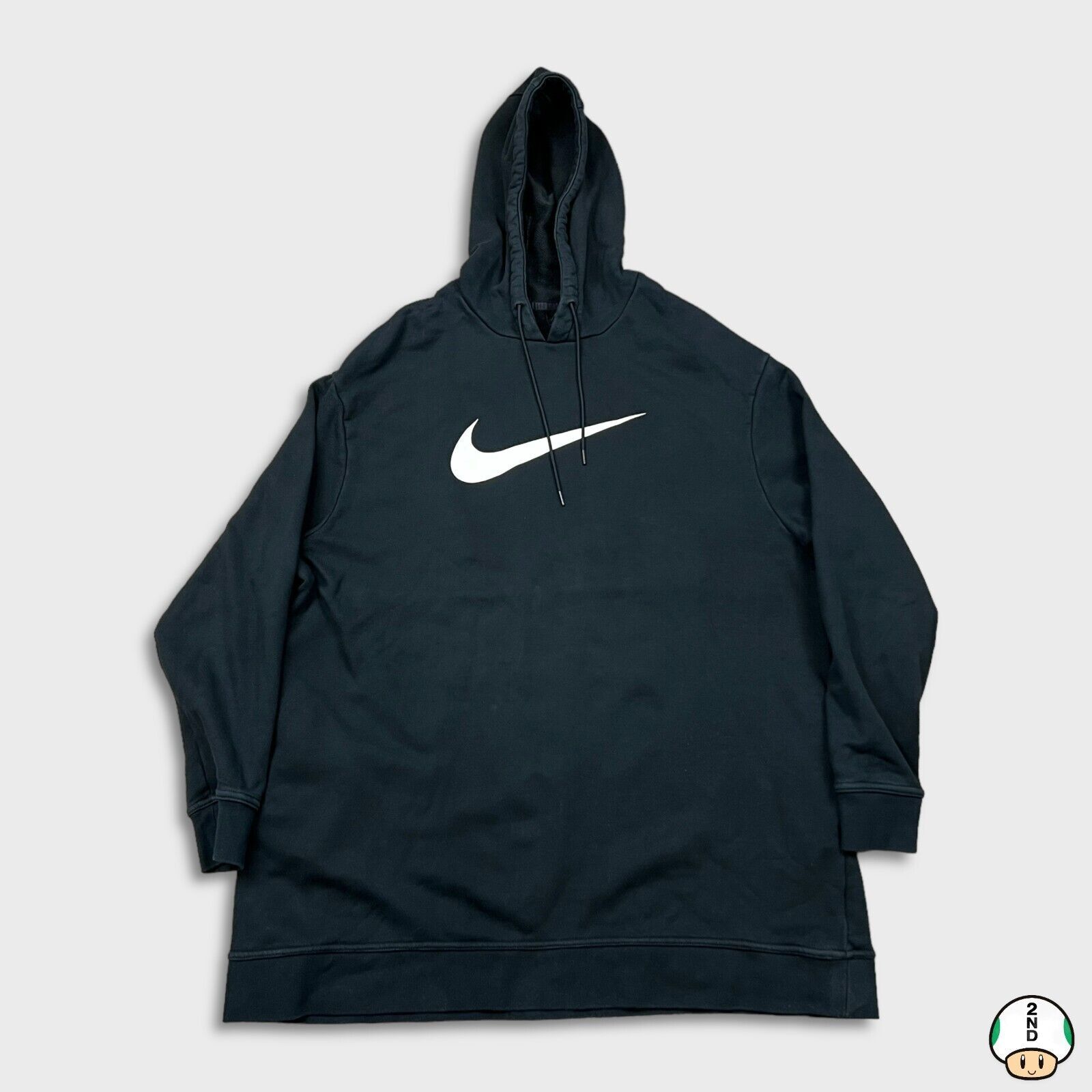 Nike × Vintage Nike Sportswear Hoodie Large Center Swoosh Pullover Hooded Size US L / EU 52-54 / 3 - 1 Thumbnail
