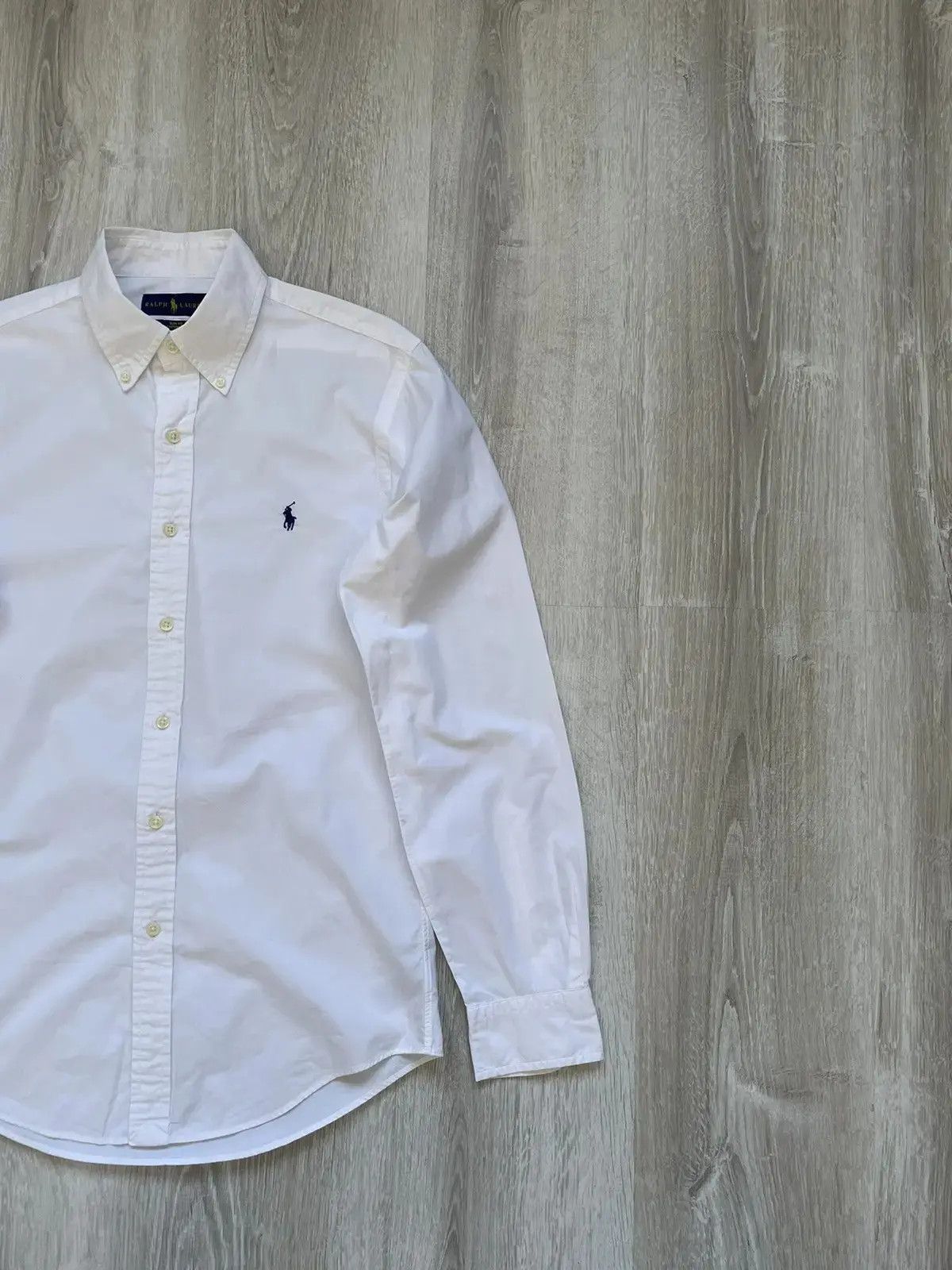 Polo Ralph Lauren Polo Ralph Lauren White Shirt Slim Fit Size US S / EU 44-46 / 1 - 4 Thumbnail