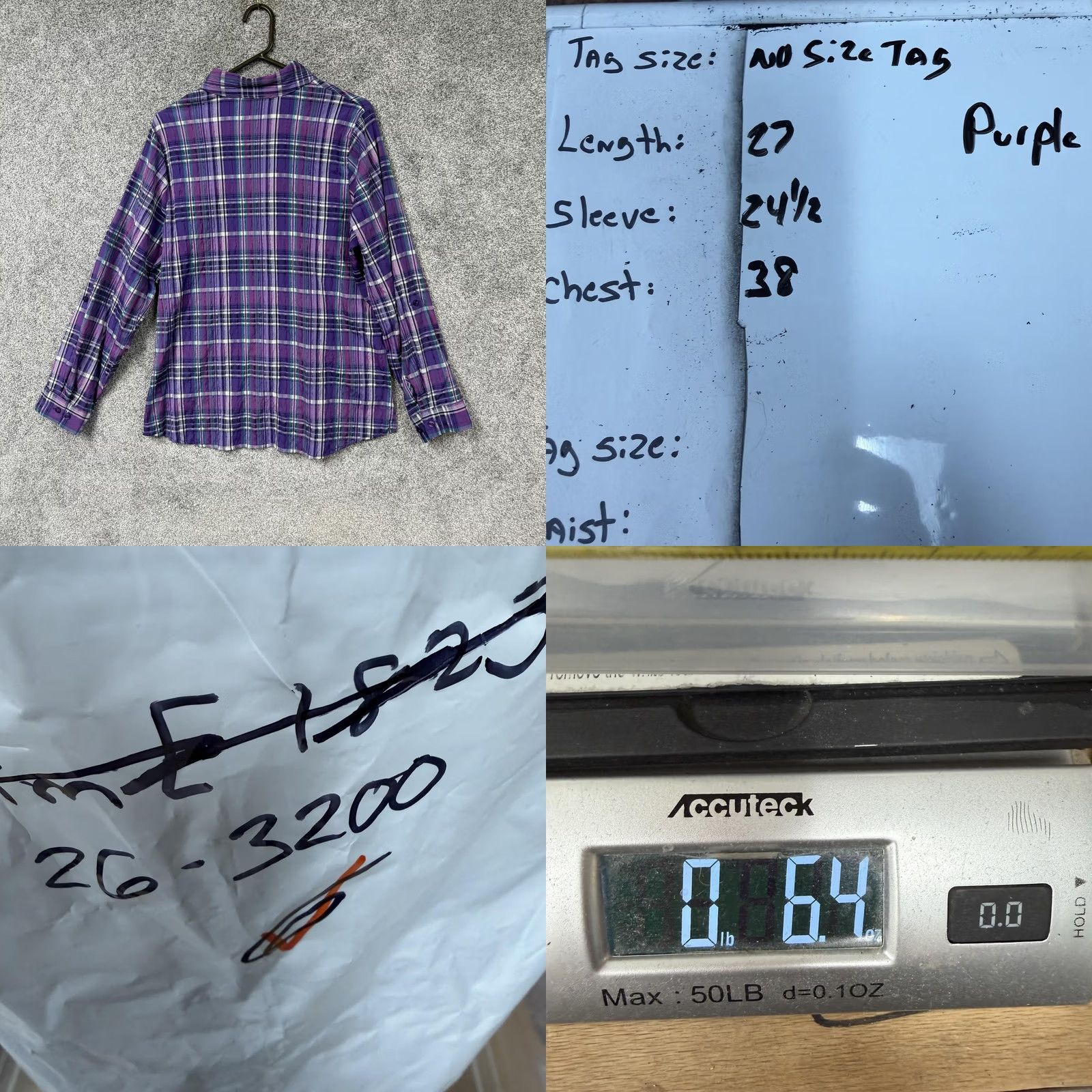 Vintage Alia Button Up Shirt M Purple Plaid Lightweight Layering Granola Girl Cabincore Womens Button-Up Shirt Long Sleeve Collared Size M / US 6-8 / IT 42-44 - 8 Thumbnail