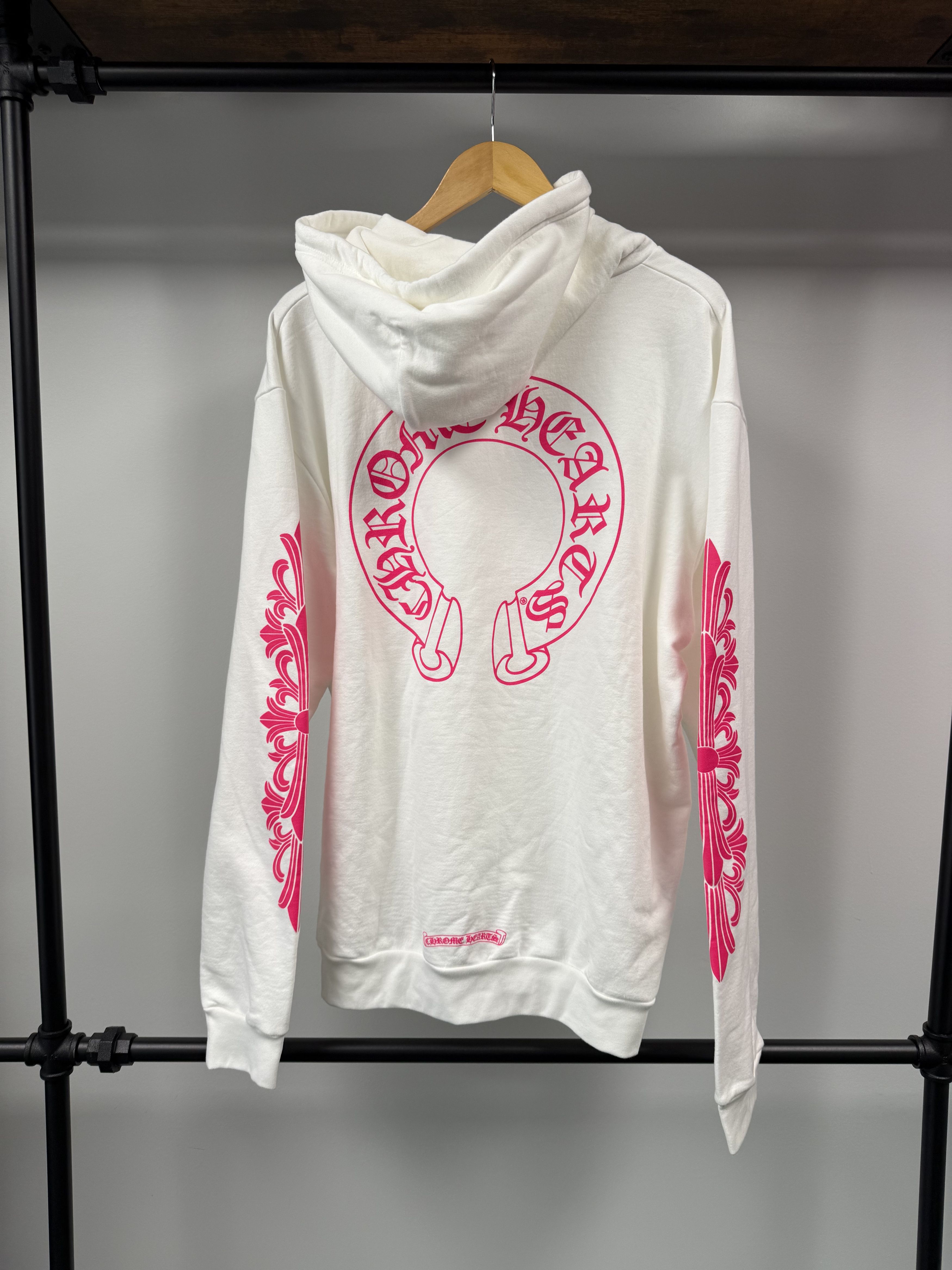 Chrome Hearts Chrome Hearts Horseshoe Floral Hoodie- White Pink - L Size US L / EU 52-54 / 3 - 1 Thumbnail