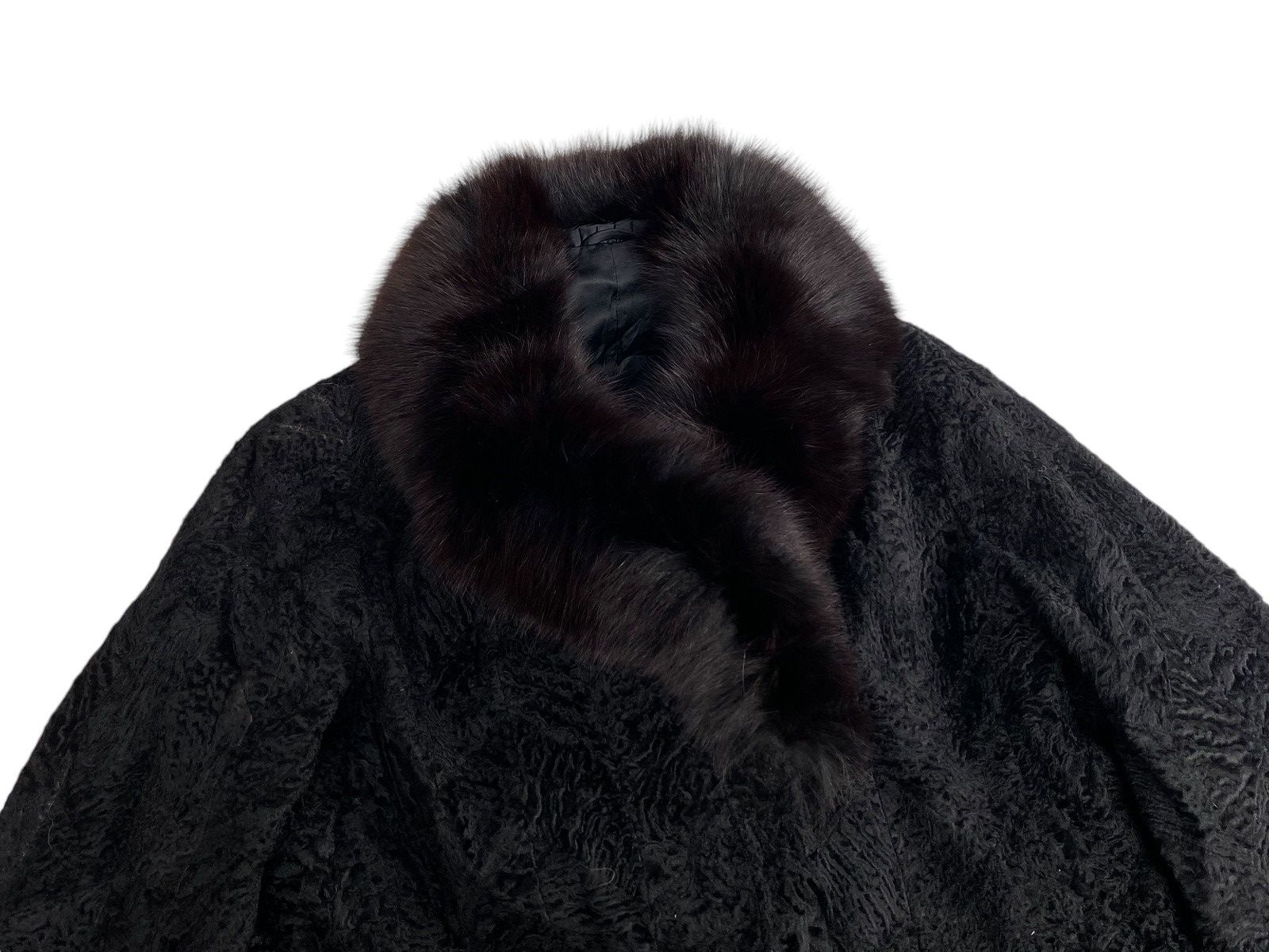 Vintage Vtg Fur Jacket Black Size M / US 6-8 / IT 42-44 - 4 Thumbnail