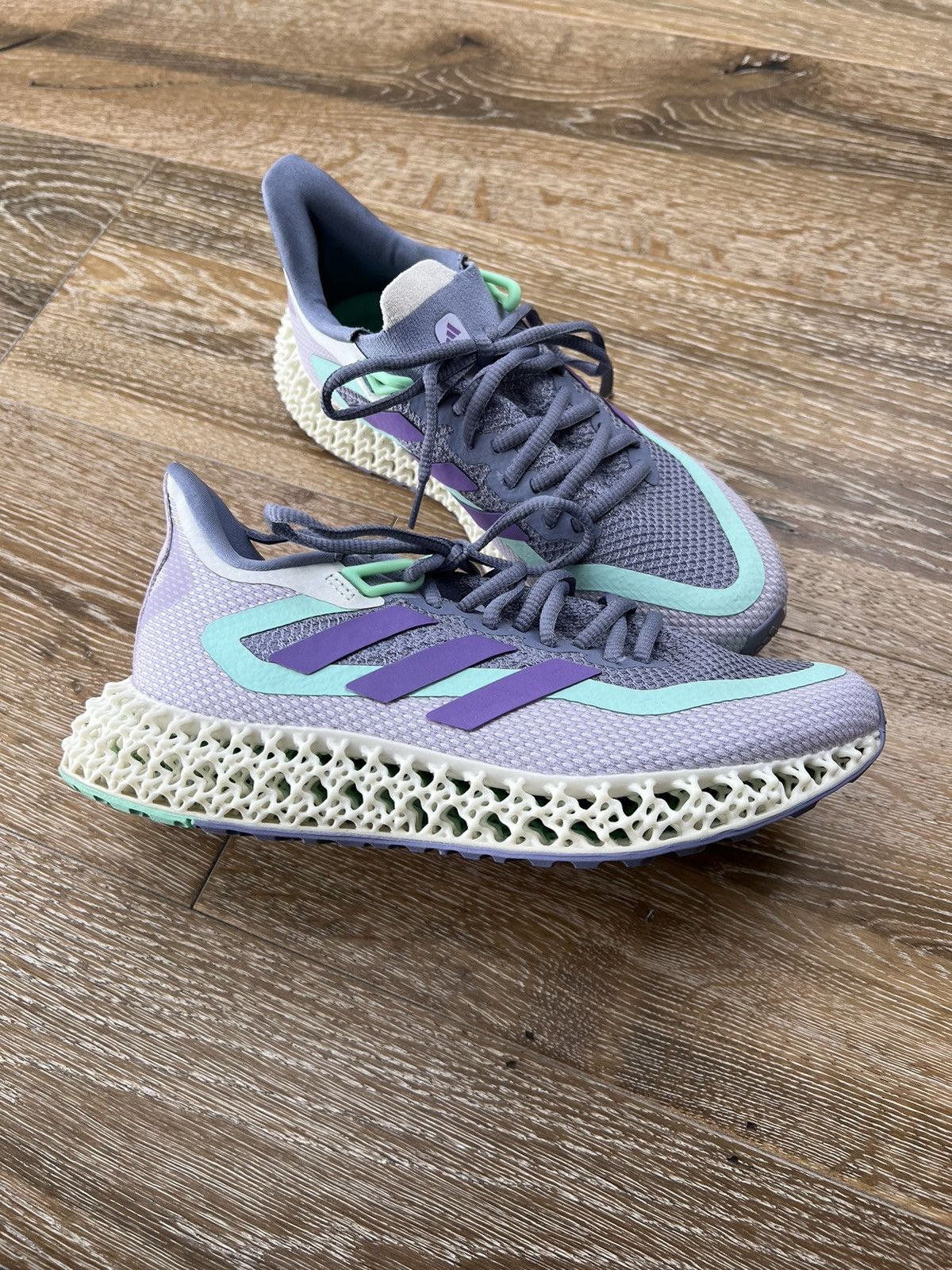 Adidas Adidas womens 4dfwd 2 ‘silver violet pulse mint’ sneakers Size US 6.5 / IT 36.5 - 1 Thumbnail