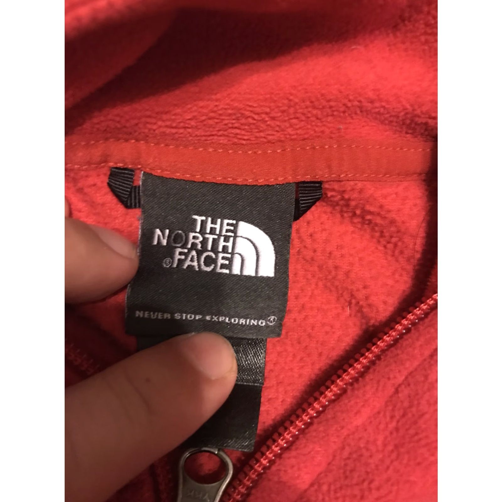 The North Face The North Face Red Pullover Fleece Sweater Mens Size L 1/4 Zip Shirt/Top Size US L / EU 52-54 / 3 - 3 Thumbnail