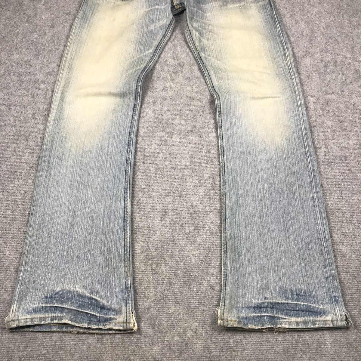 Japanese Brand × Lee FLARE JEANS⚡️LEE LIGHT WASH BLUE FADED DENIM PANTS Size US 30 / EU 46 - 2 Thumbnail