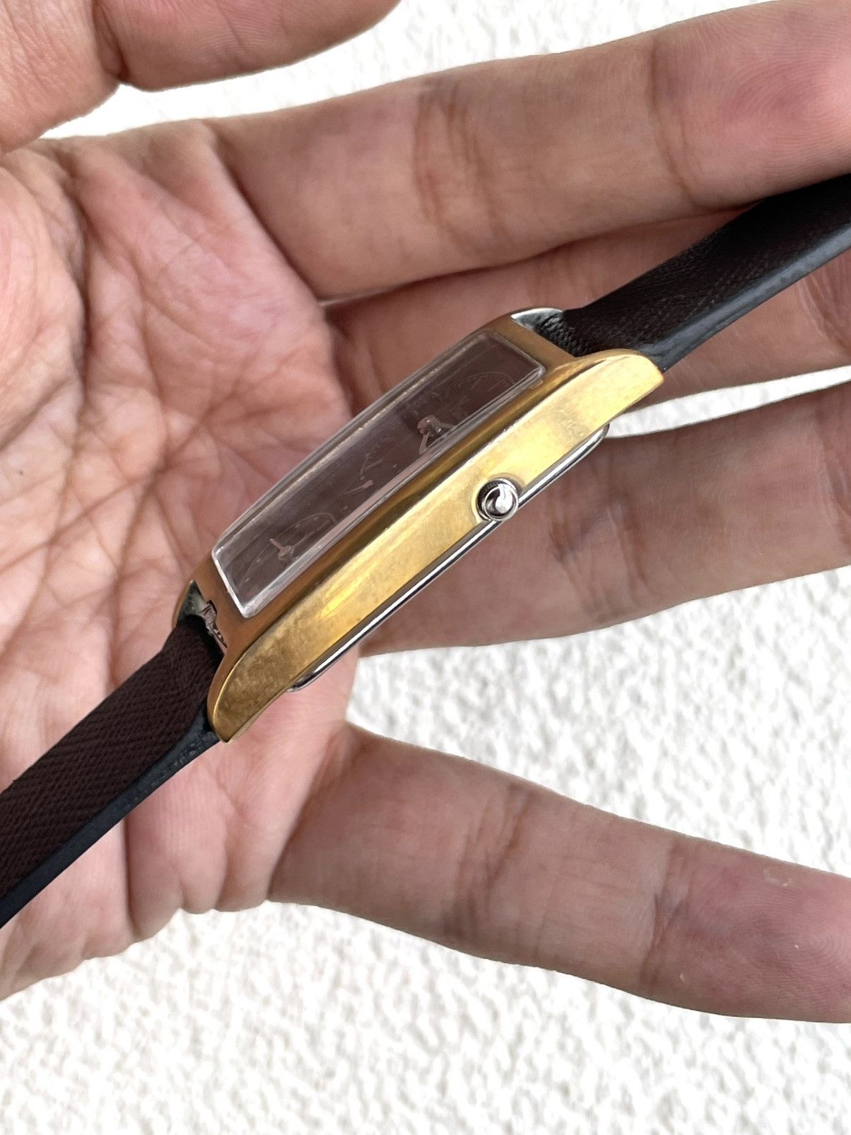 Yohji Yamamoto Rare 1990s Sacsny Y’saccs Dual Time Rectangular Tank Watch Size ONE SIZE - 5 Thumbnail