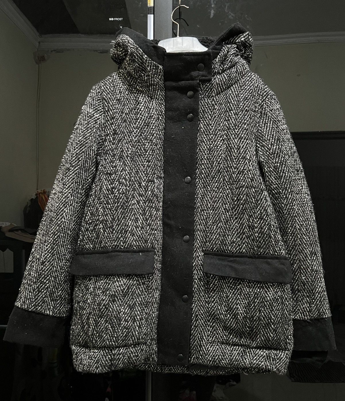 If Six Was Nine × Japanese Brand × Le Grande Bleu (L.G.B.) SLY Wool Knit Switch Down Coat Size M / US 6-8 / IT 42-44 - 3 Thumbnail