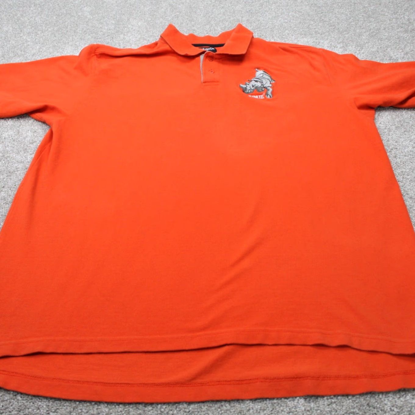 Ecko Unltd. VINTAGE ECKO Unltd Polo Shirt Mens 3XL XXXL Orange Cotton Short Sleeve Pullover Rhino Graphic Size US XXL / EU 58 / 5 - 2 Thumbnail