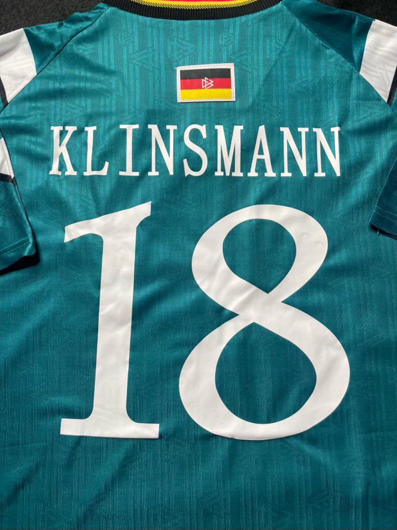Vintage 1996 KLINSMANN German Away Soccer Jersey Size US L / EU 52-54 / 3 - 6 Thumbnail