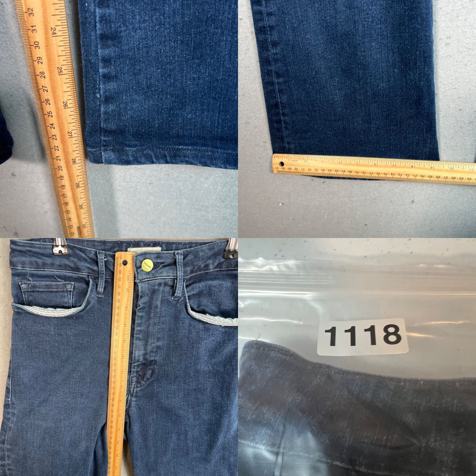 Frame FRAME Jeans Size 2 Flare Denim Blue Cotton Blend Women's Regular Inseam 29 Pockets 5-Vintage No Nylon? (Note: avoid adding info not in original) Size 26" / US 2 / IT 38 - 8 Thumbnail