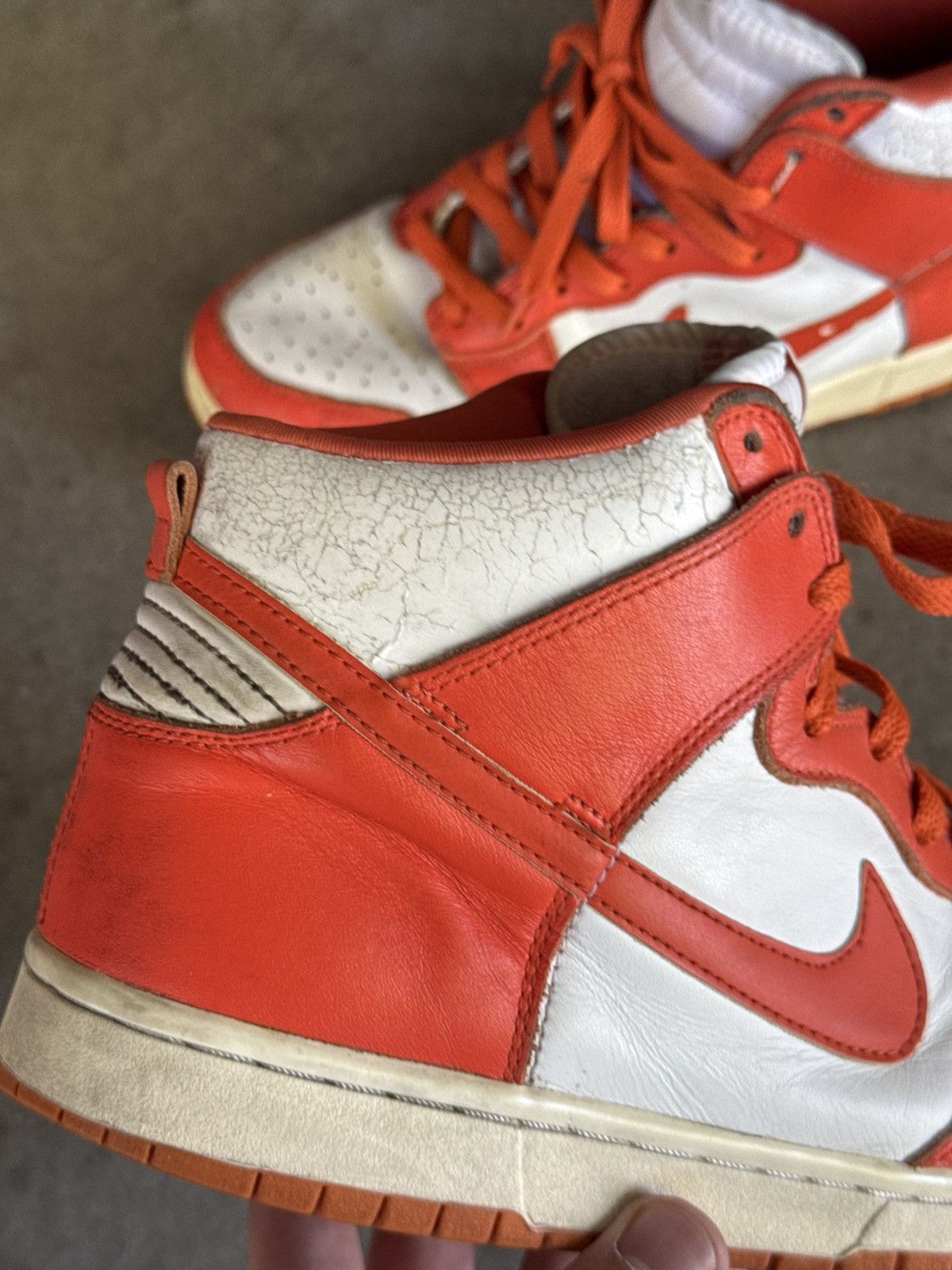 Nike 1999 Nike Dunk High LE Syracuse Orange Size 11 Size US 11 / EU 44 - 3 Thumbnail