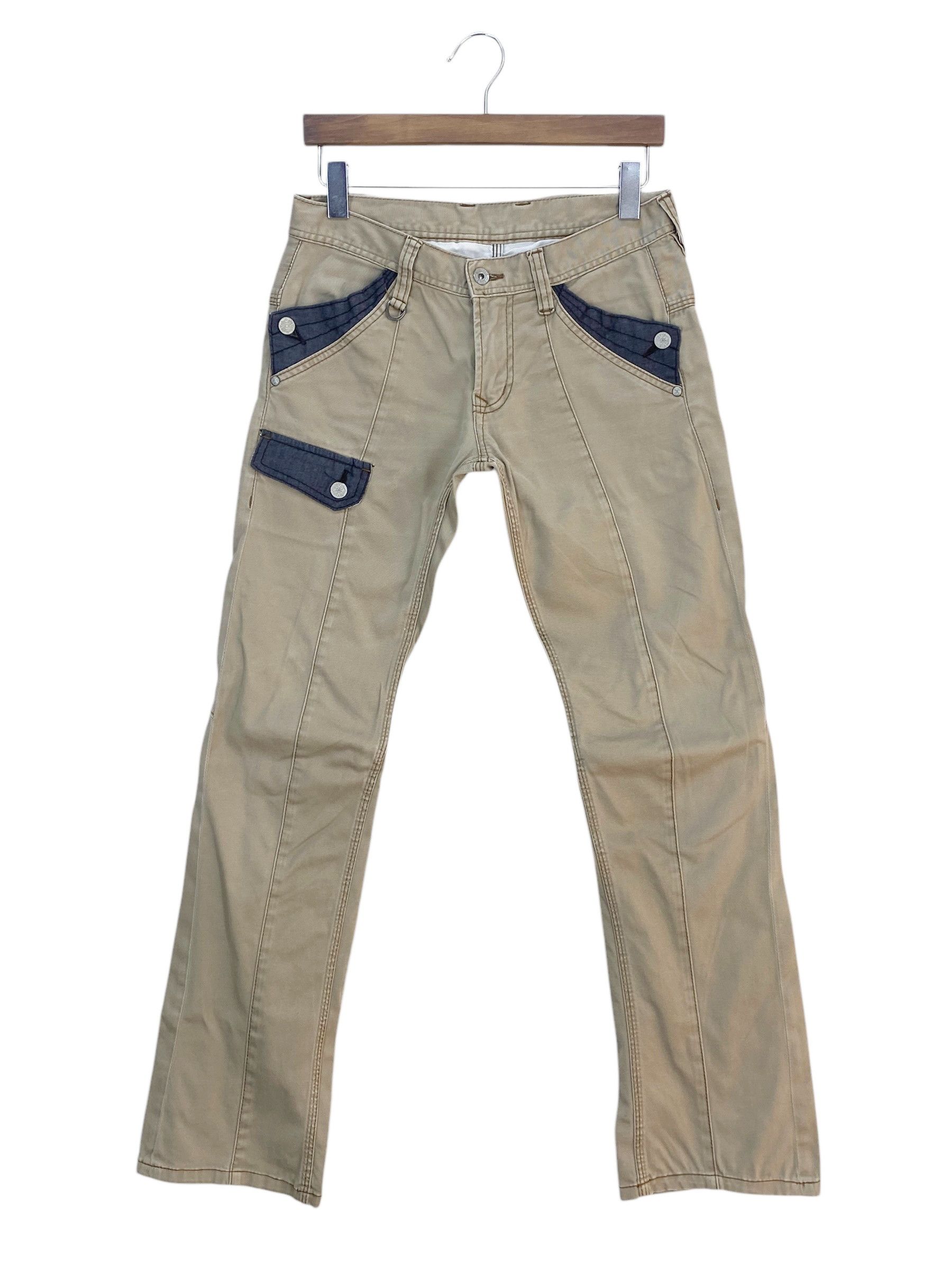 Japanese Brand × Nicole Club Nicole Hideaways Pants Multi Zipper Flare Jeans Size US 34 / EU 50 - 1 Thumbnail