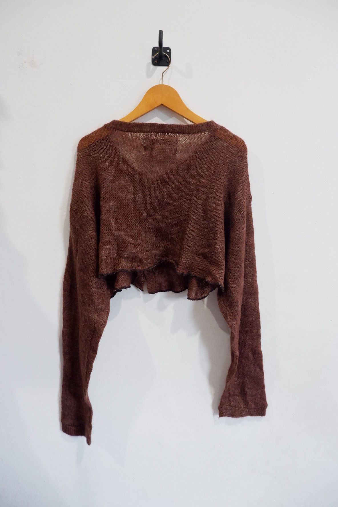 Japanese Brand Vtg Instic Inviciblearmuda Mohair Cropped Cardigan Size US M / EU 48-50 / 2 - 2 Thumbnail