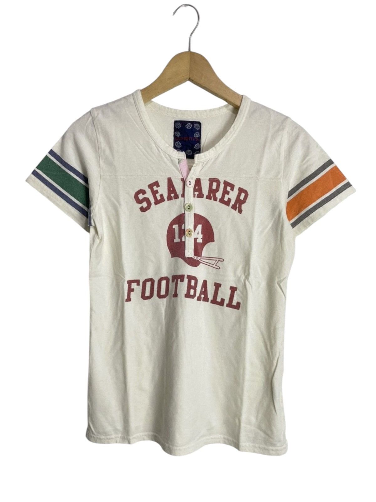 Japanese Brand Old bettys football College Tee Kapital style Size S / US 4 / IT 40 - 1 Thumbnail