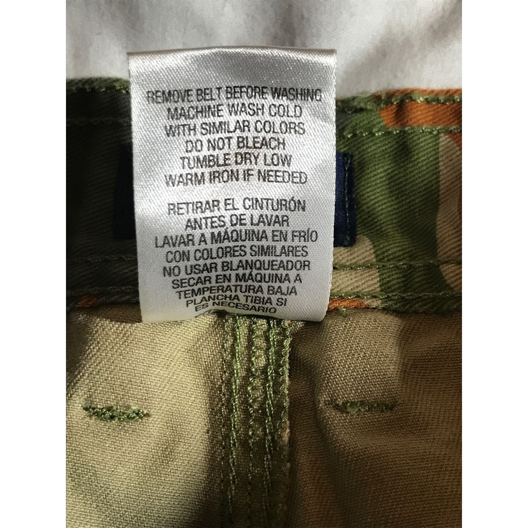 Other Basic Edistion Mens Green & Orange Camouflage Cargo Shorts Size US 38 / EU 54 - 9 Thumbnail