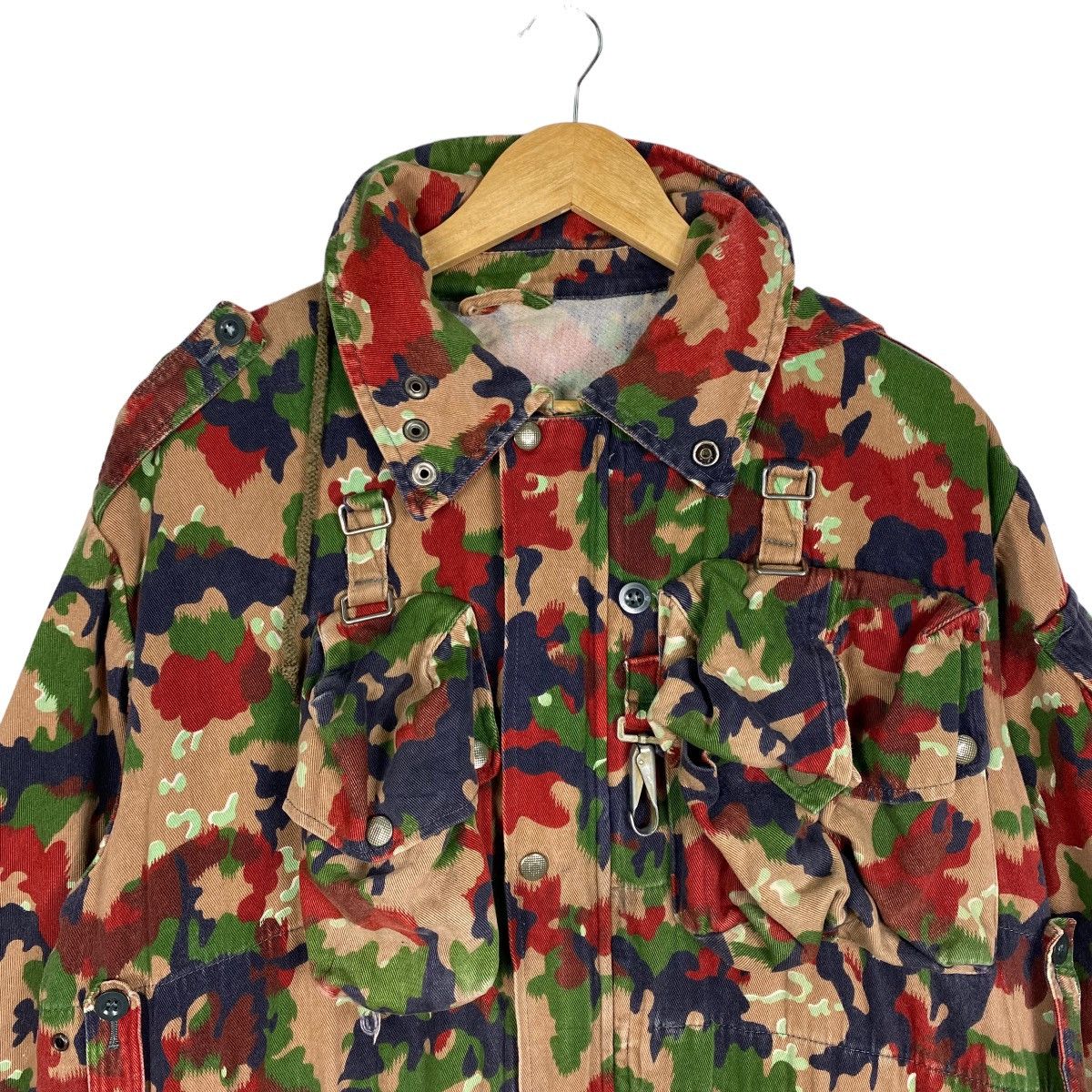 Army Of Me VINTAGE SWISS ARMY COMBAT HEAVYWEIGHT JACKET M83 ALPENFLAGE Size US XL / EU 56 / 4 - 4 Thumbnail