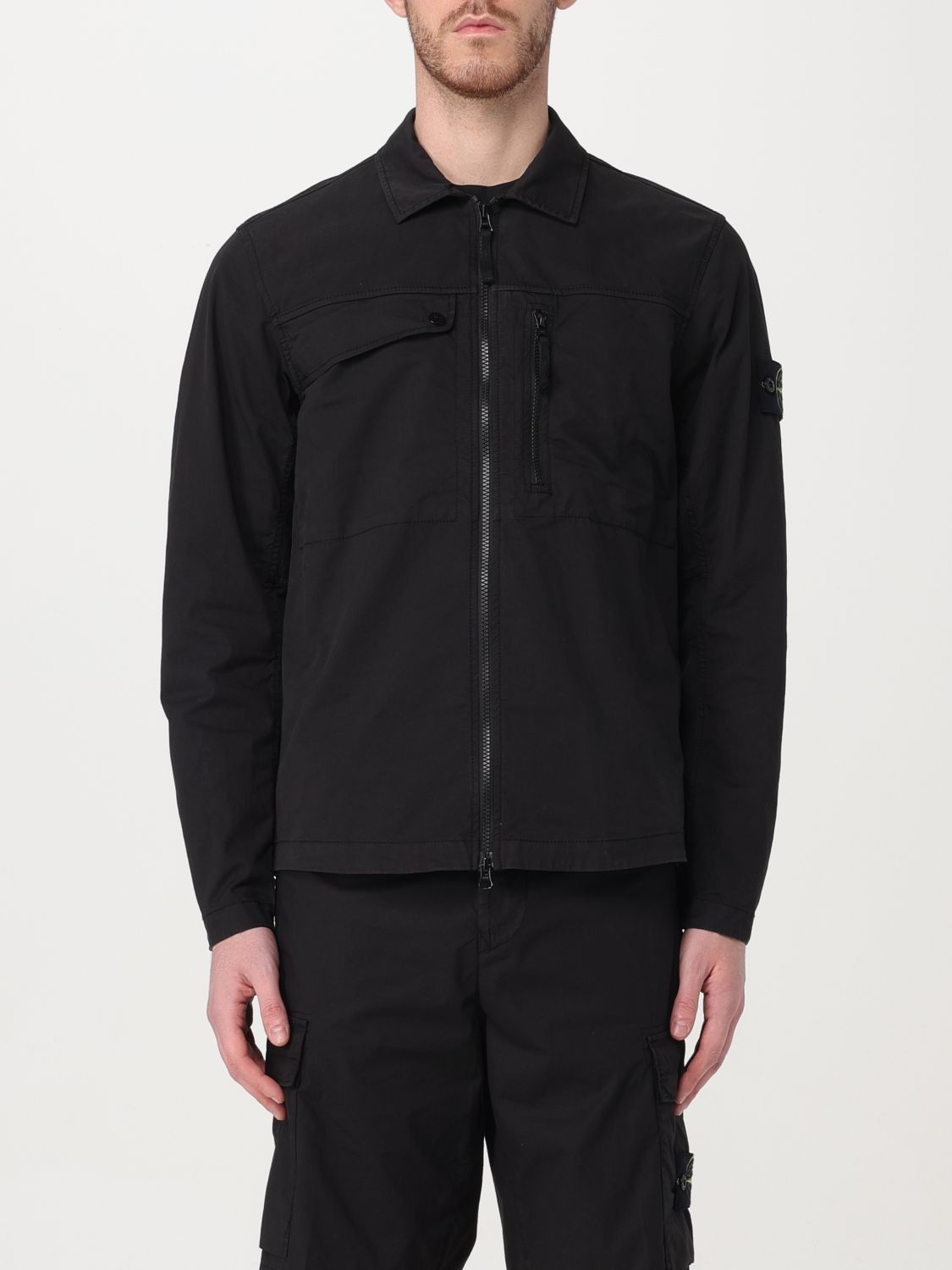 image of Stone Island Shirt Men Black (Size Small)