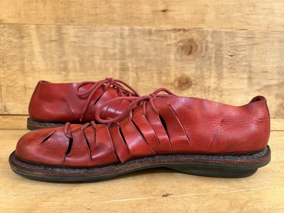 Trippen TRIPPEN Germany Handcrafted Red Leather Ankle Boots Size US 7.5 / EU 40-41 - 7 Thumbnail
