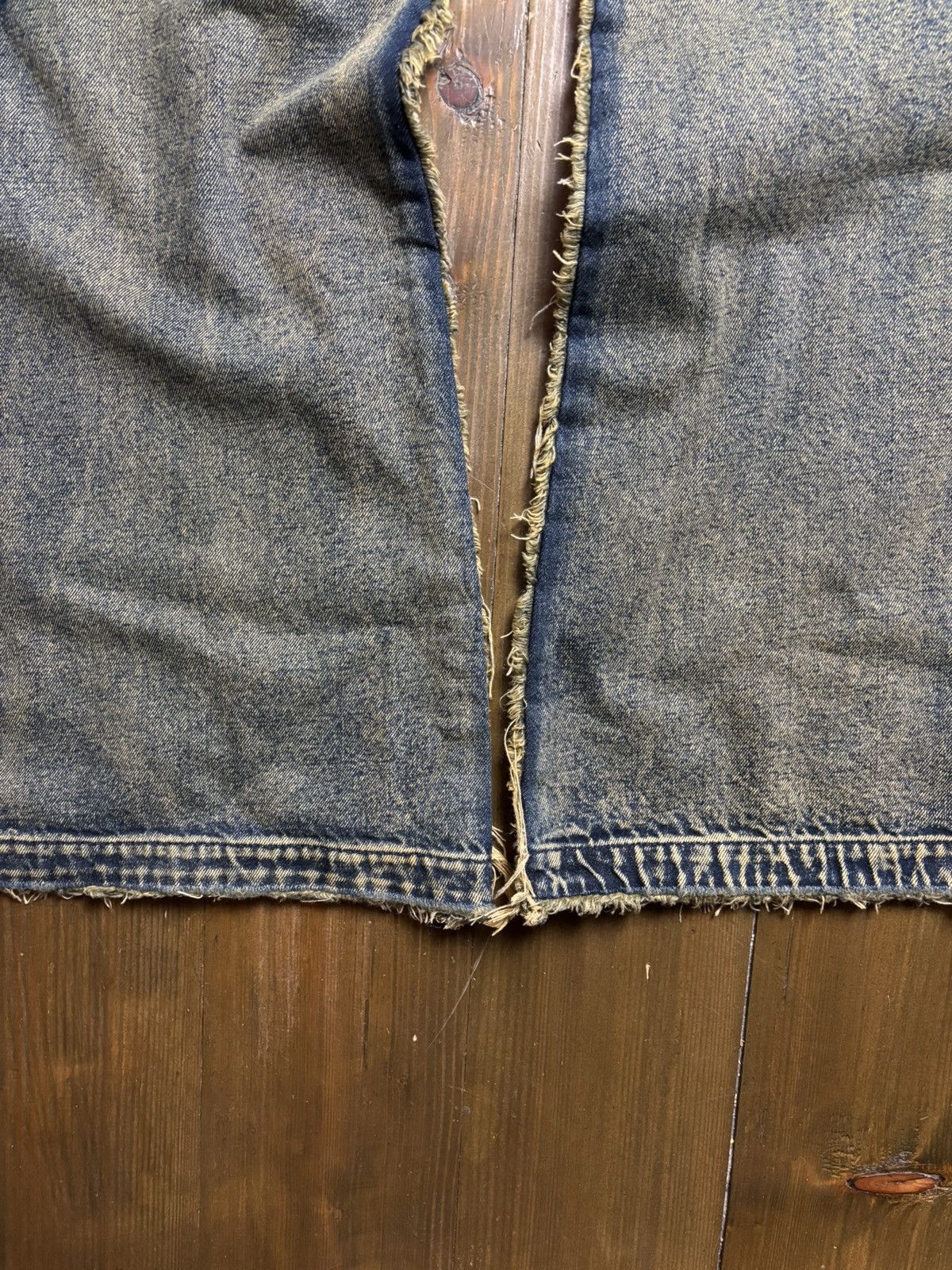 No Faith Studios No Faith Studios Green/Blue Flared Denim Size US 34 / EU 50 - 4 Thumbnail