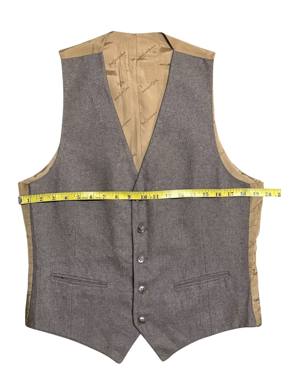 Yves Saint Laurent Yves Saint Laurent Vest Vintage Brown Men Size 34R - 5 Thumbnail