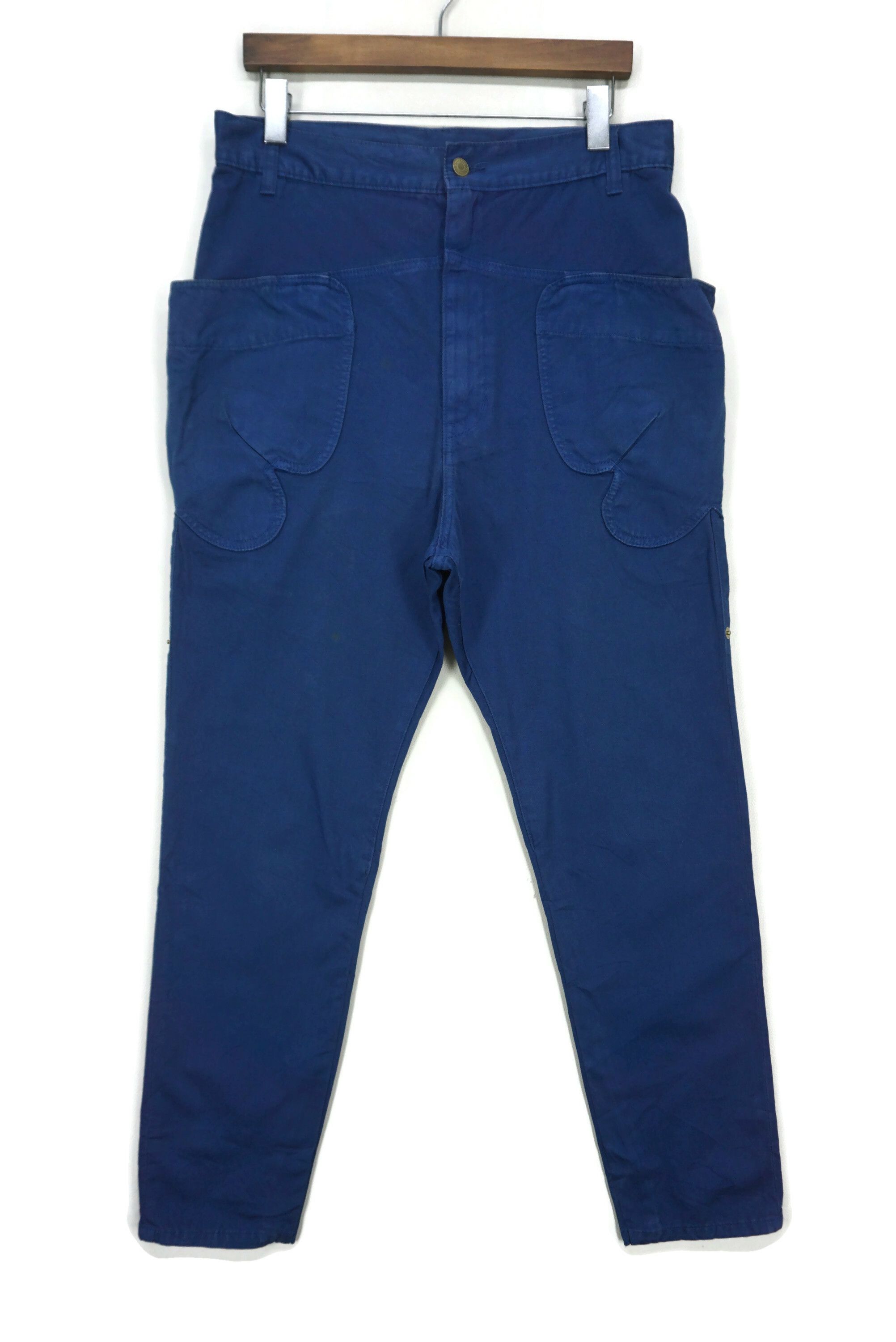 image of Issey Miyake x Mercibeaucoup High Rise High Waisted Tapered Ankle Pants Size 3 W33Xl27.5 in Blue, W