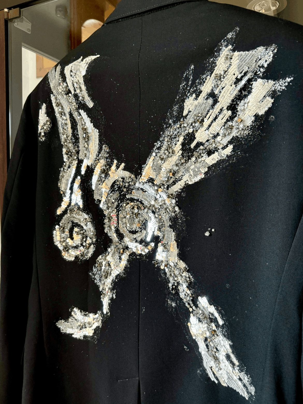 Saint Laurent Paris Sz 52 Saint Laurent Paris 15SS Runway Crystal Pattern Jack Size US L / EU 52-54 / 3 - 2 Thumbnail