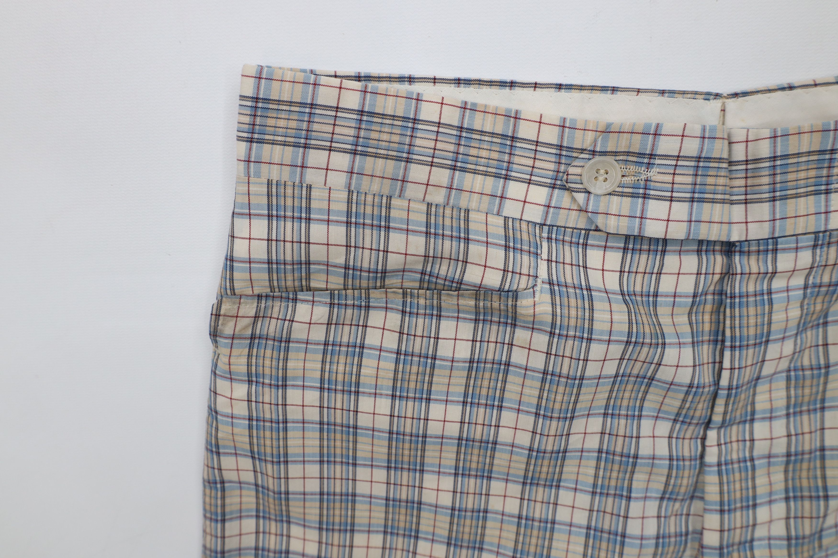 Vintage Vintage 60s 70s Streetwear Bottoms Chino Pants Plaid USA Size US 30 / EU 46 - 8 Thumbnail