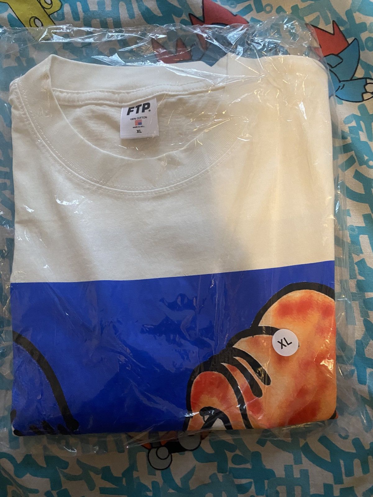 Fuck The Population FTP + SLAWN DOG TEE - WHITE - XL Size US XL / EU 56 / 4 - 5 Thumbnail