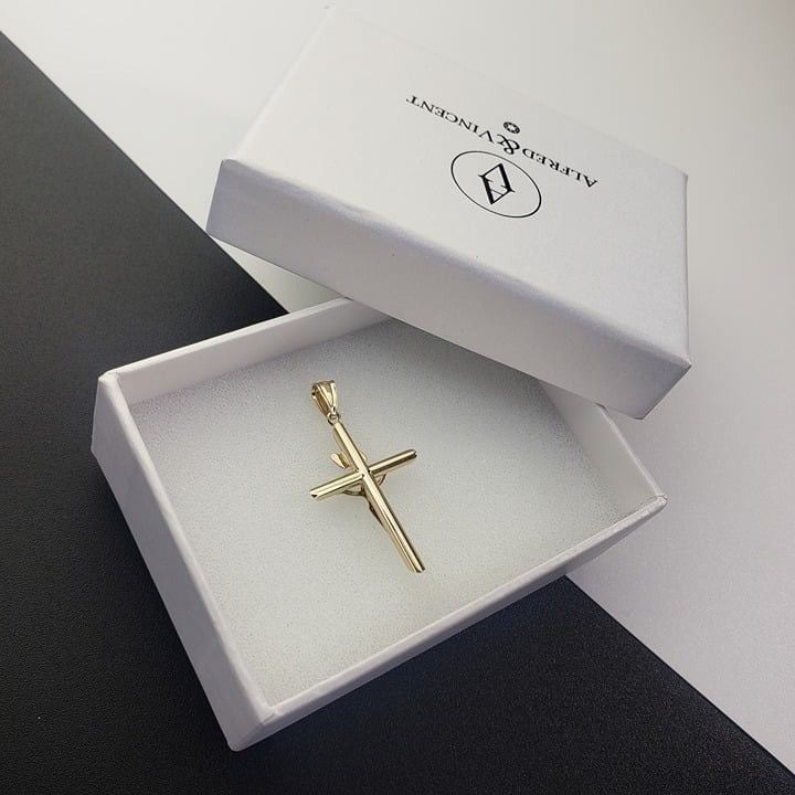 Other Jesus INRI Crucifix Catholic Cross 2Tone 14k YW Gold Pendant Size ONE SIZE - 2 Thumbnail
