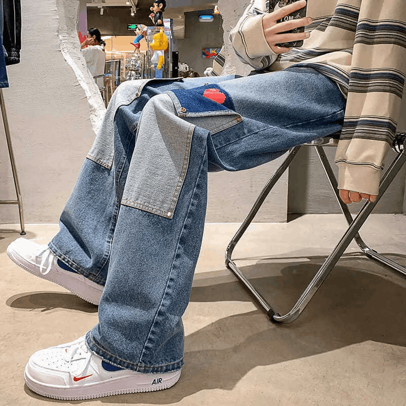Japanese Brand × Vintage Patchwork Multi-pocket Jeans Size US 33 - 5 Thumbnail