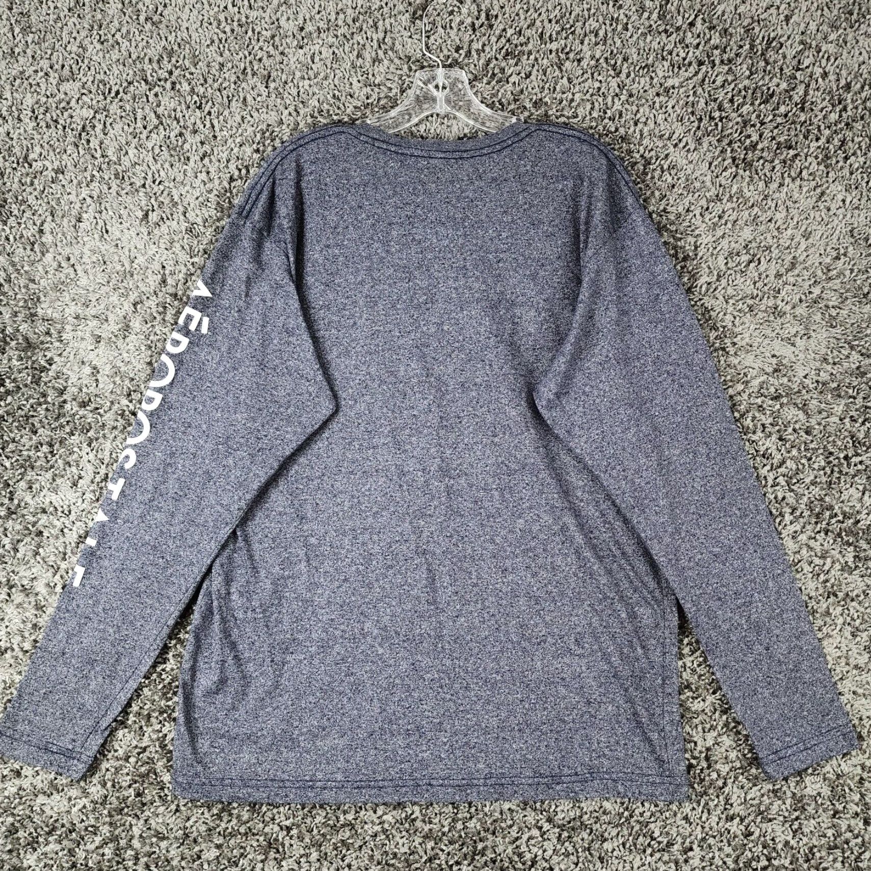 Vintage Aeropostale Mens Long Sleeve Tee Blue Heathered Adult Extra Large Size US XL / EU 56 / 4 - 5 Thumbnail