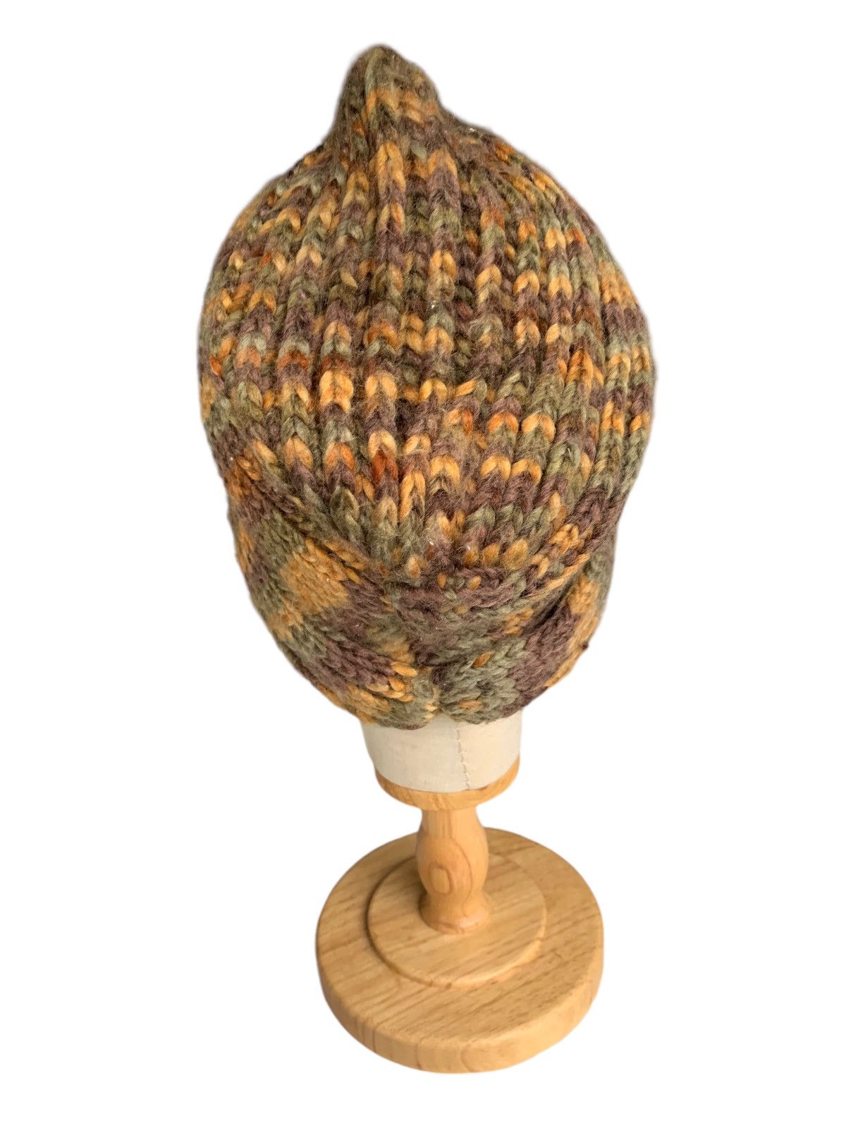 Japanese Brand × Kapital × Vintage Multicolour Crochet knit Wool Rare Hairy long Beanie hats Size ONE SIZE - 5 Thumbnail