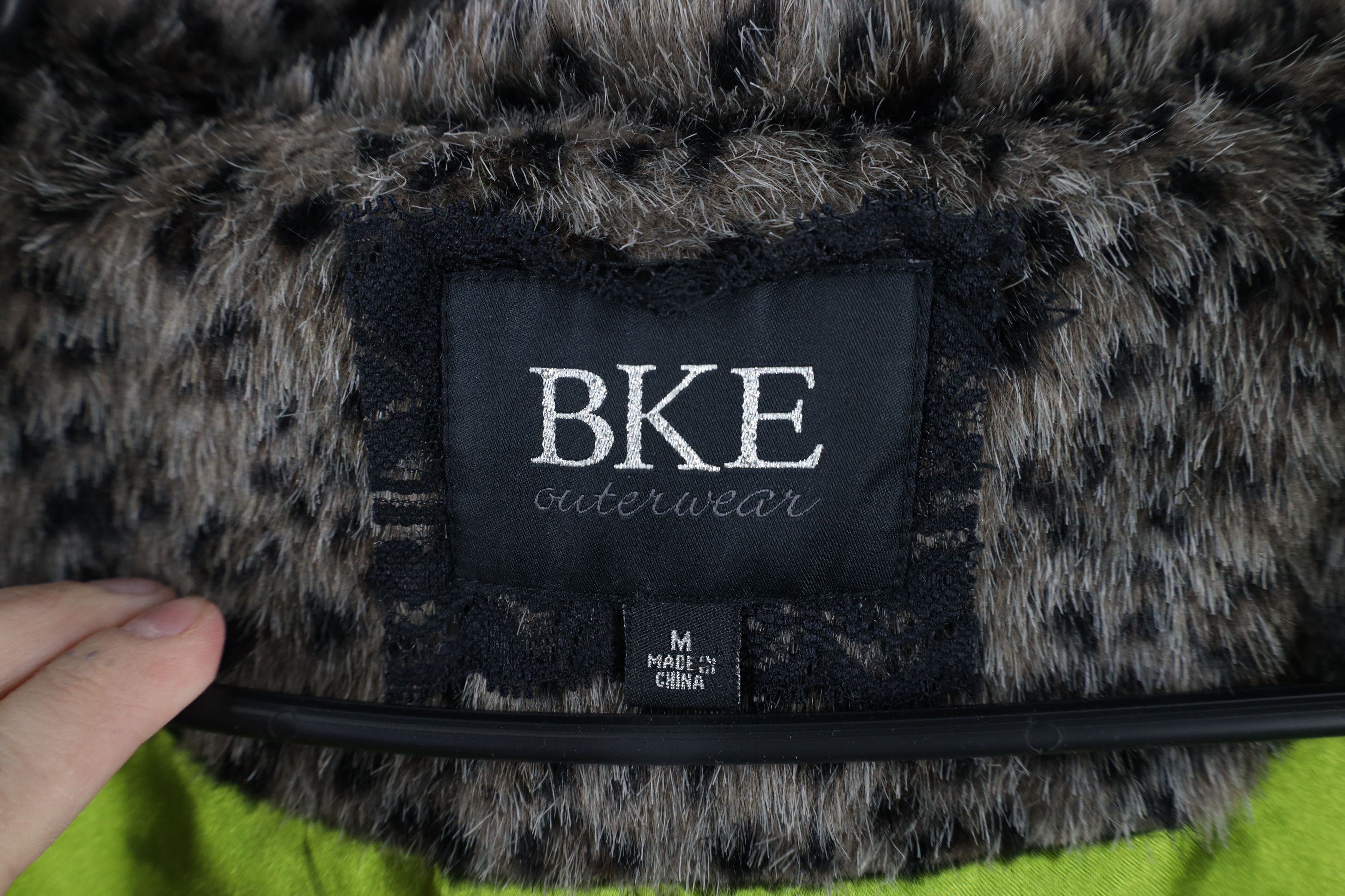 BKE × Vintage Buckle BKE Fur Double Breasted Peacoat Jacket Leopard Print Size M / US 6-8 / IT 42-44 - 7 Thumbnail