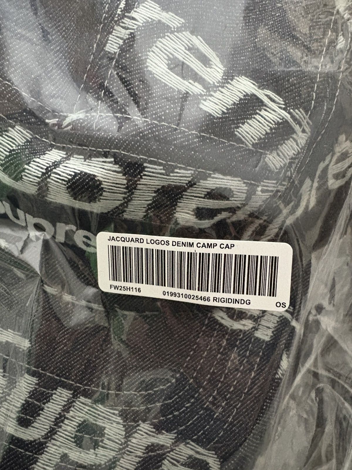 Supreme SUPREME JACQUARD LOGOS DENIM CAMP CAP Size ONE SIZE - 4 Thumbnail