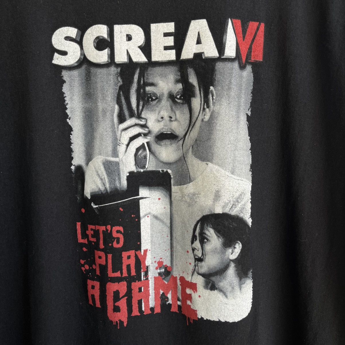 Expert Horror Scream IV 2023 Let’s Play Game Jenna Ortega Horror Movie Tee Size US XL / EU 56 / 4 - 3 Thumbnail