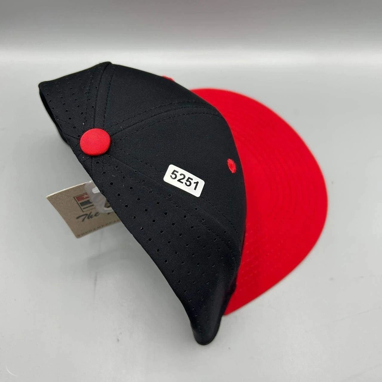 The Game The Game Hat Men Small Black Red Blank Plain Fitted Cap Size ONE SIZE - 9 Thumbnail