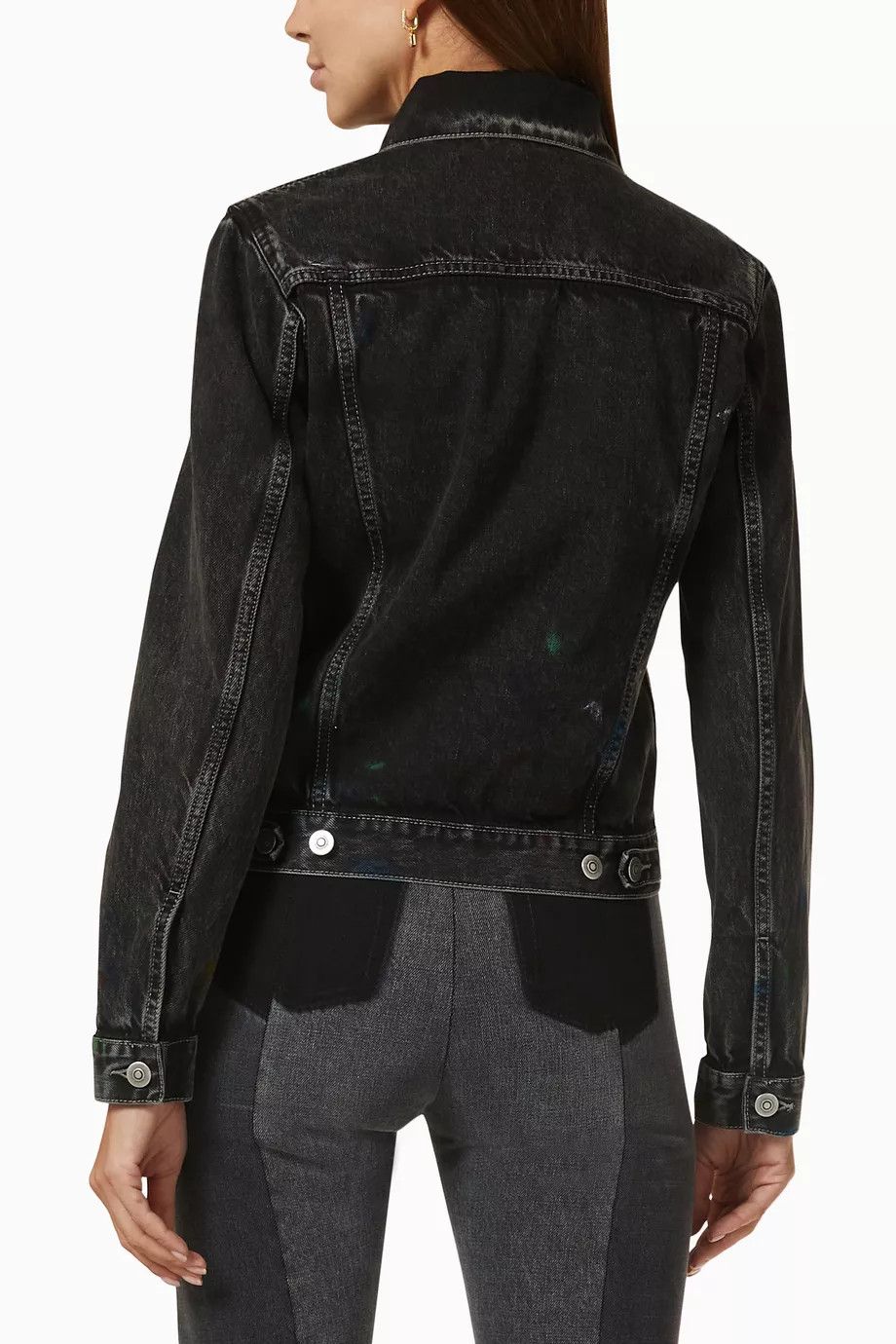 Maison Margiela o1y0625 Denim Jacket in Black Size XS / US 0-2 / IT 36-38 - 5 Thumbnail