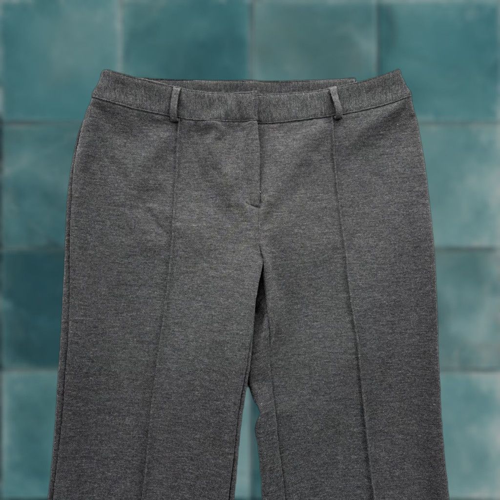 Express Express Ponte Seam Trouser Pants Womens 9/10 Gray Straight Leg Ponte Stretch NWT Size 32" / US 10 / IT 46 - 1 Thumbnail