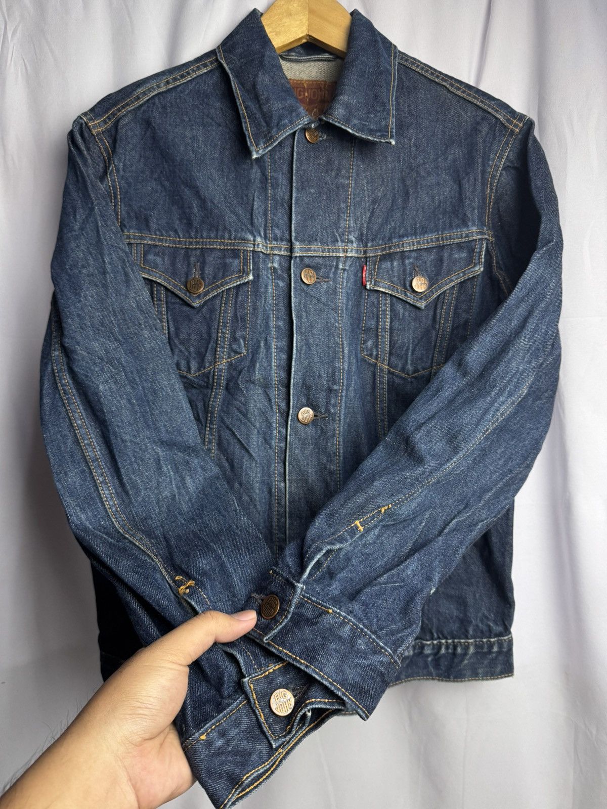 Japanese Brand Big John Denim Jacket Vintage Japanese Size US M / EU 48-50 / 2 - 2 Thumbnail