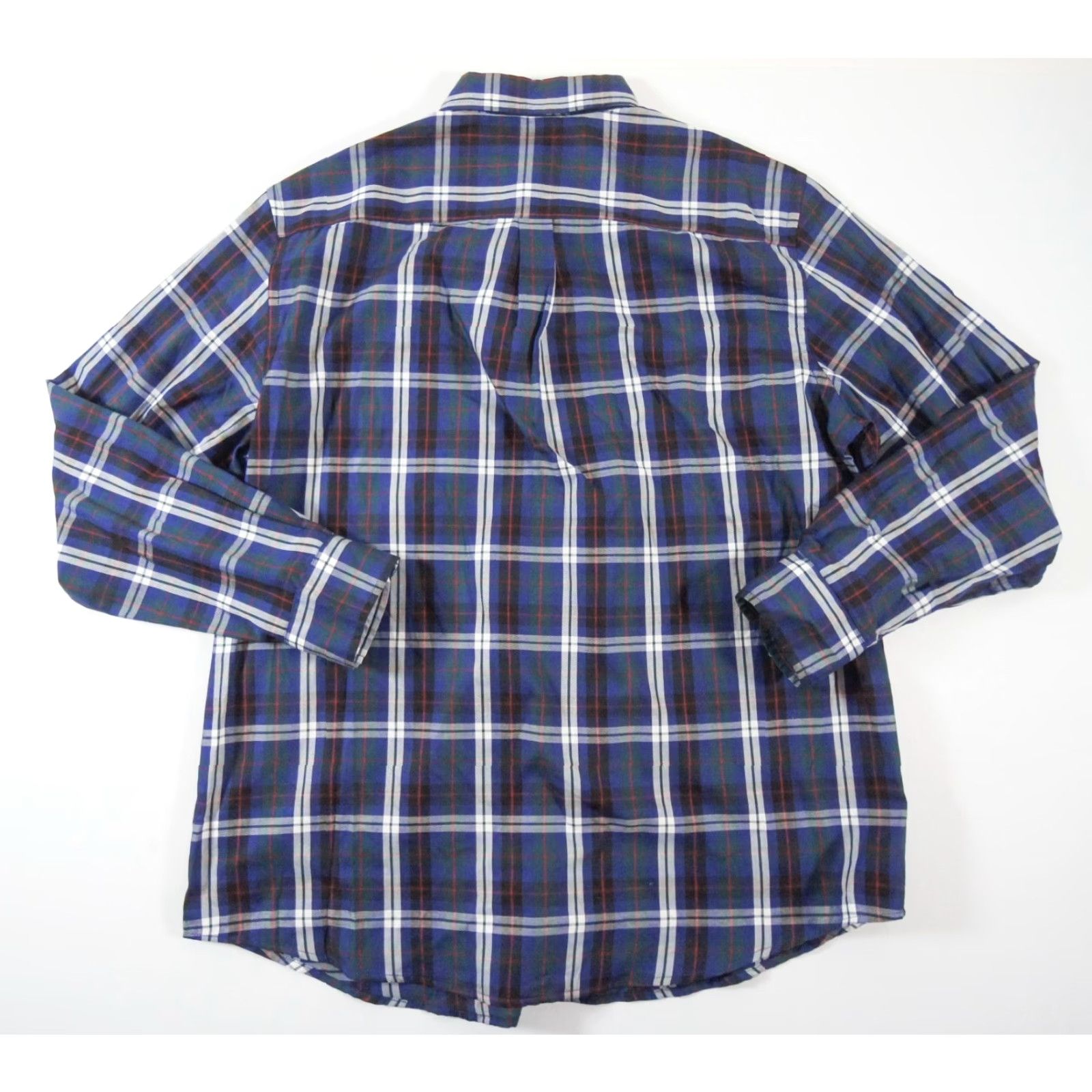 Chaps Chaps Shirt Mens XL Blue Button-Up Long Sleeve Twill Easy Care Work Business NEW - Regular Fit, Button-Front, Collared, Plaid Pattern Size US XL / EU 56 / 4 - 5 Thumbnail