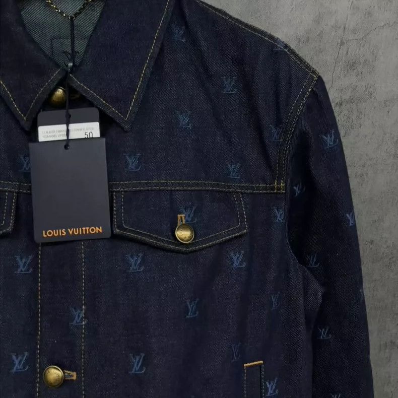 Louis Vuitton Louis Vuitton Louis Vuitton Embroidered Denim Jacket Size Size US L / EU 52-54 / 3 - 2 Thumbnail