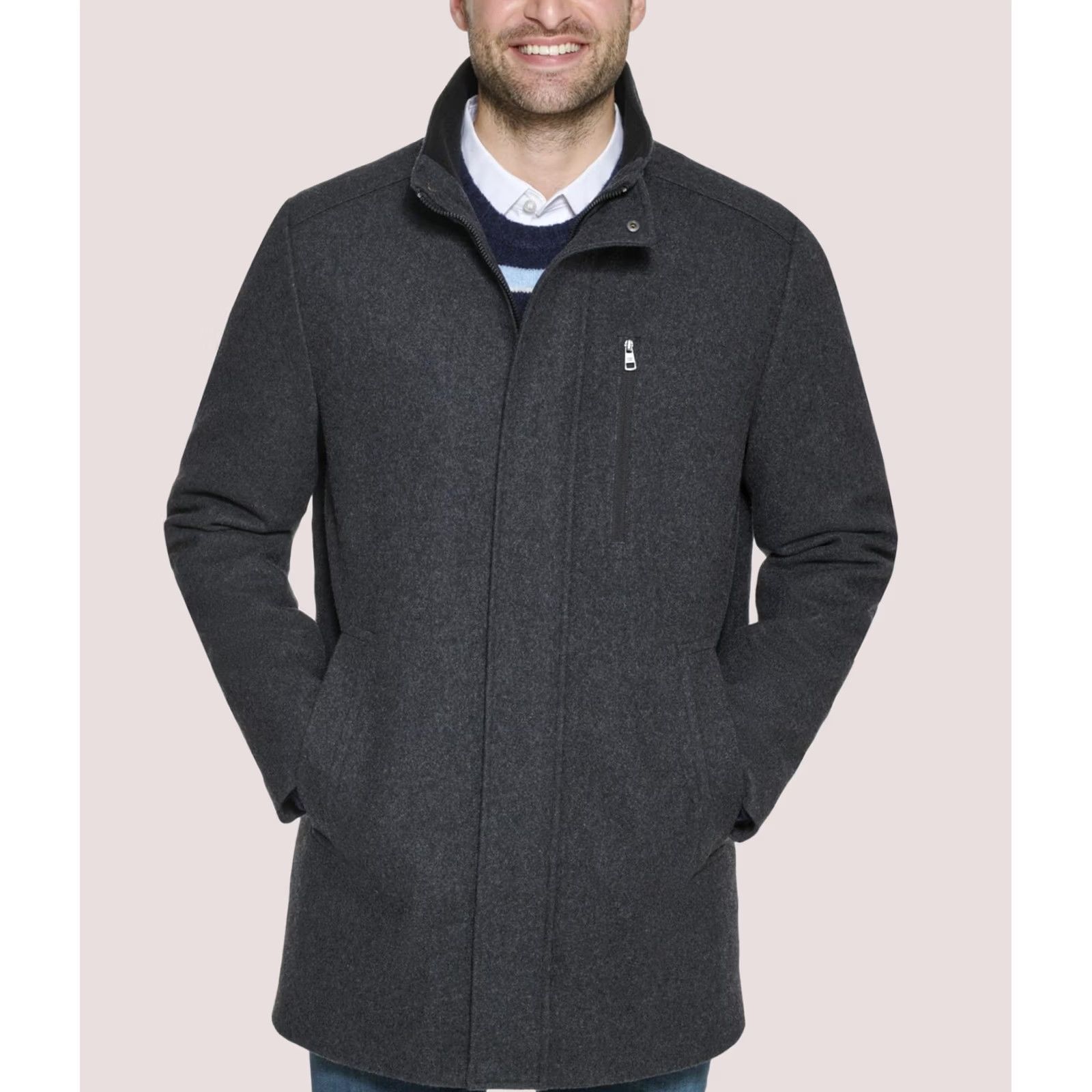 Calvin Klein Calvin Klein Mens Wool Knit Jacket Grey Small Size US S / EU 44-46 / 1 - 1 Preview