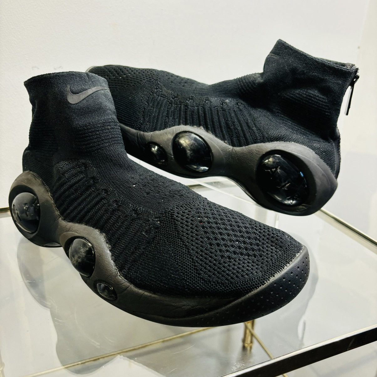 image of Nike Flight Bonafide Black Jason Kidd Basketball Shoes (Size 11.5)