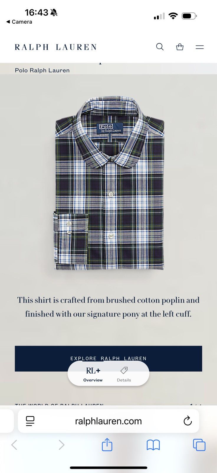 Polo Ralph Lauren Polo Ralph Lauren Checked Shirt plaid sleeve logo Size US M / EU 48-50 / 2 - 12 Thumbnail