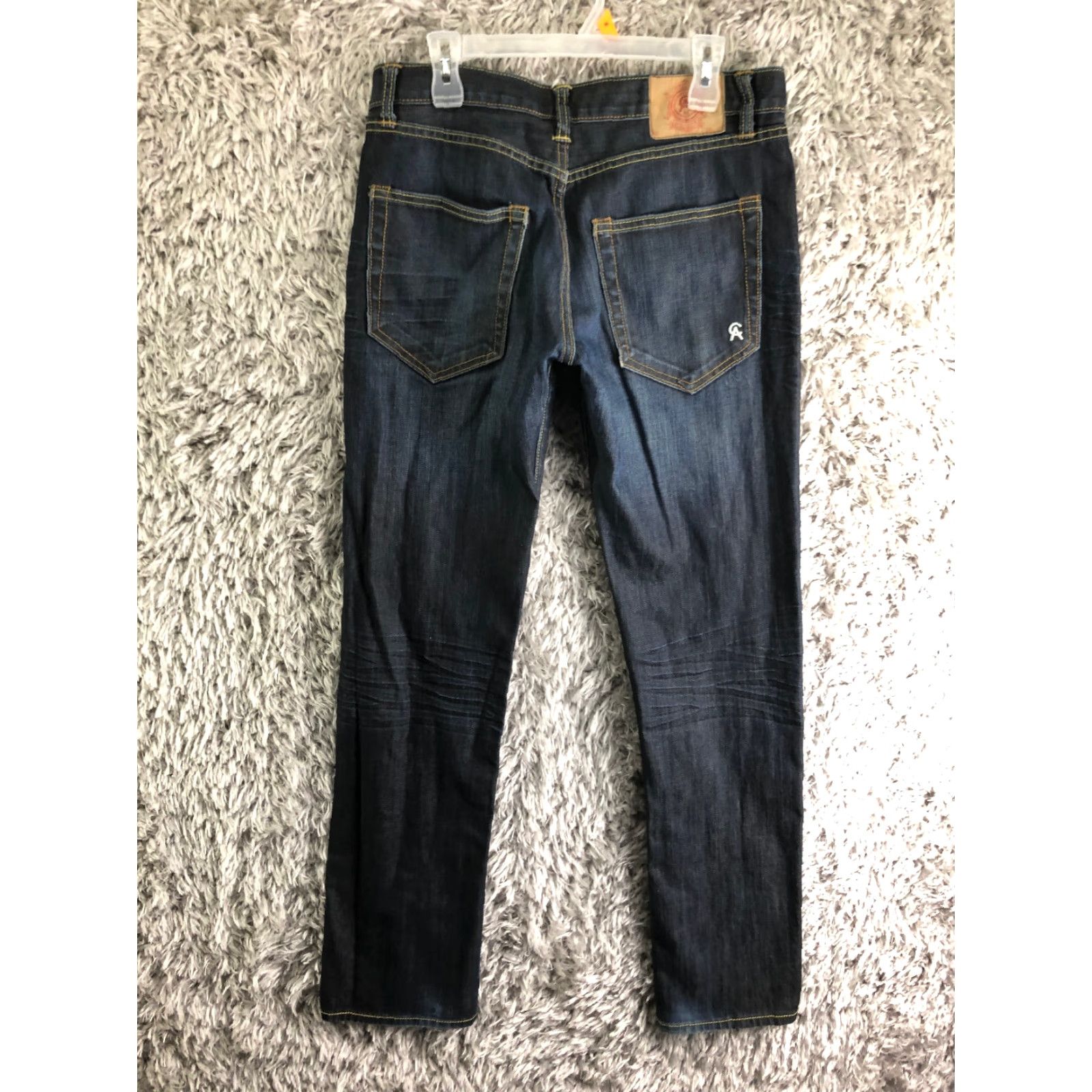 Vintage Christian Audigier Mens Jeans Mid Rise Straight Leg 32x34 Blue Medium Wash Denim 5-Pocket Pocket Logo Vintage No N/A Size US 32 / EU 48 - 5 Thumbnail