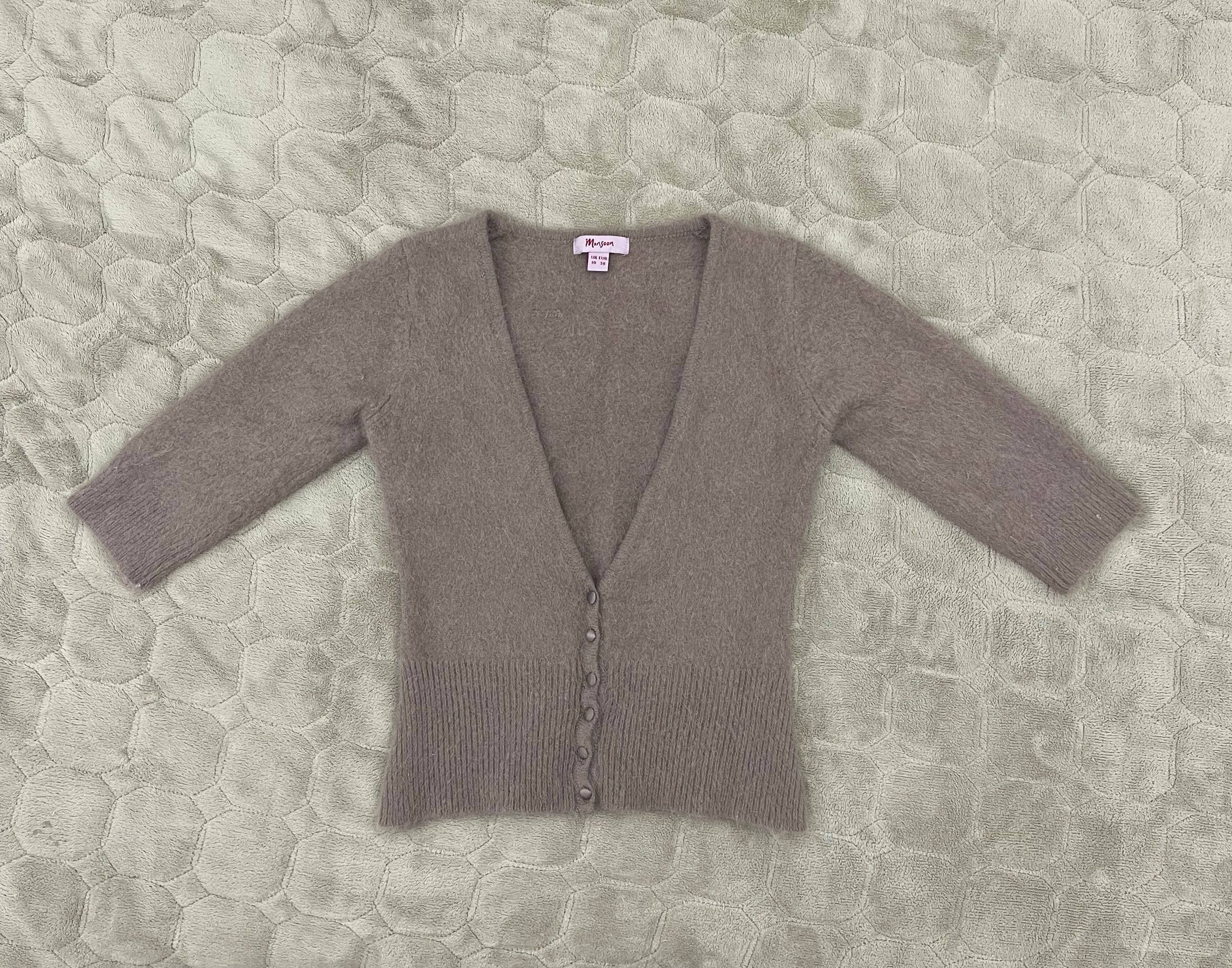 Vintage Monsoon Vintage Sweater 80% ANGORA Size M / US 6-8 / IT 42-44 - 6 Thumbnail