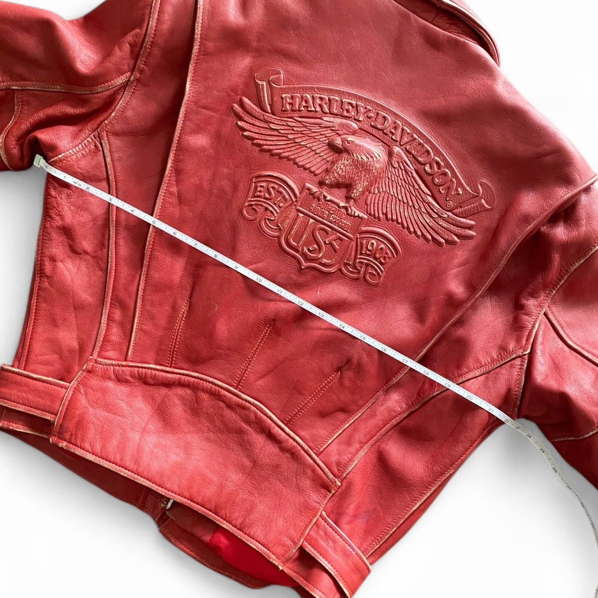 Harley Davidson VINTAGE Late 1980s To Early 1990s Harley Davidson Leather Size US M / EU 48-50 / 2 - 12 Thumbnail