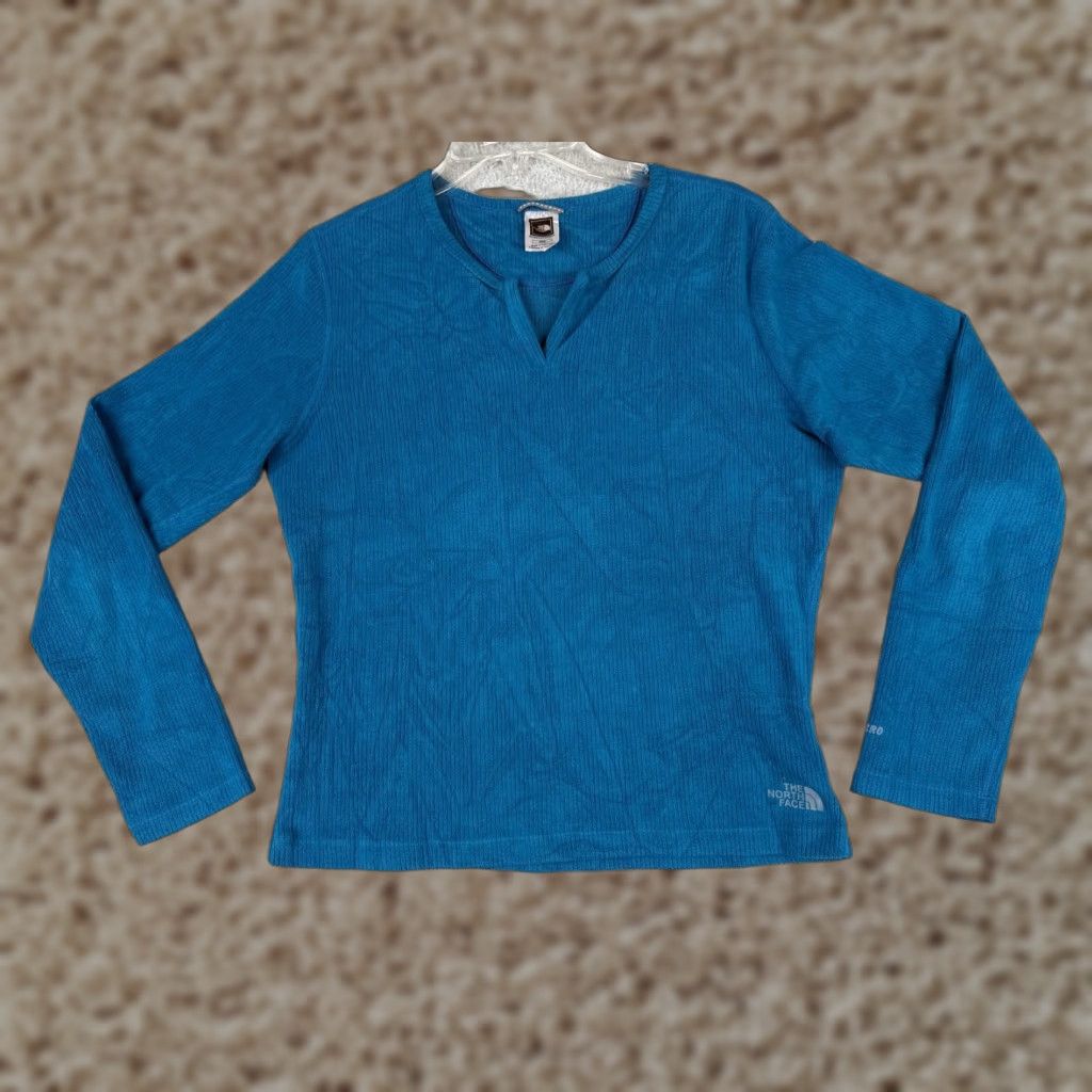 The North Face The North Face Sweater Womens Medium Blue TKA Micro Pullover Long Sleeve Fleece Size M / US 6-8 / IT 42-44 - 1 Thumbnail